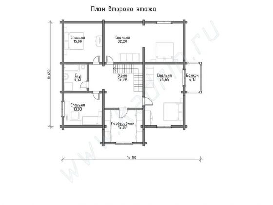 Базовые планировки Дом из клееного бруса Линкольн 2