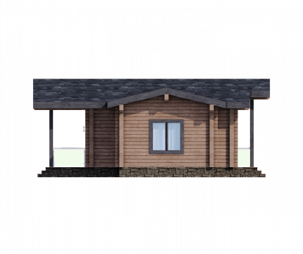 Дом из клееного бруса Анси (mini) – строительство под ключ по выгодной цене в  | Кадрин