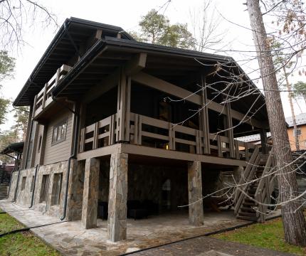 Дом из клееного бруса Неаполь – строительство под ключ по выгодной цене в  | Кадрин