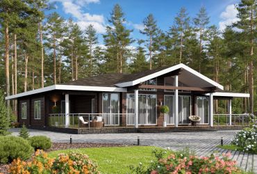 От чего зависит цена строительства дома из клееного бруса