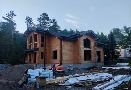 Загородный комплекс из клееного бруса в Кемеровской области
