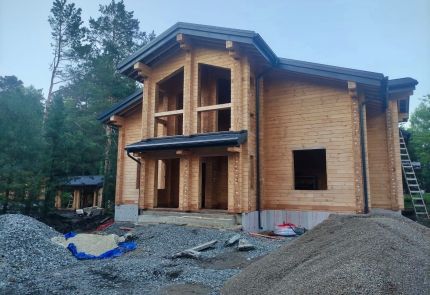 Загородный комплекс из клееного бруса в Кемеровской области, 2