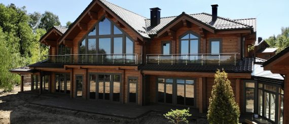 Дом из клееного бруса Усадьба со спа комплексом