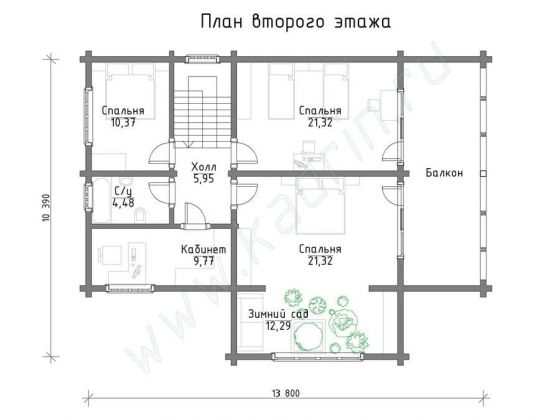 Базовые планировки Дом из клееного бруса Капль 2