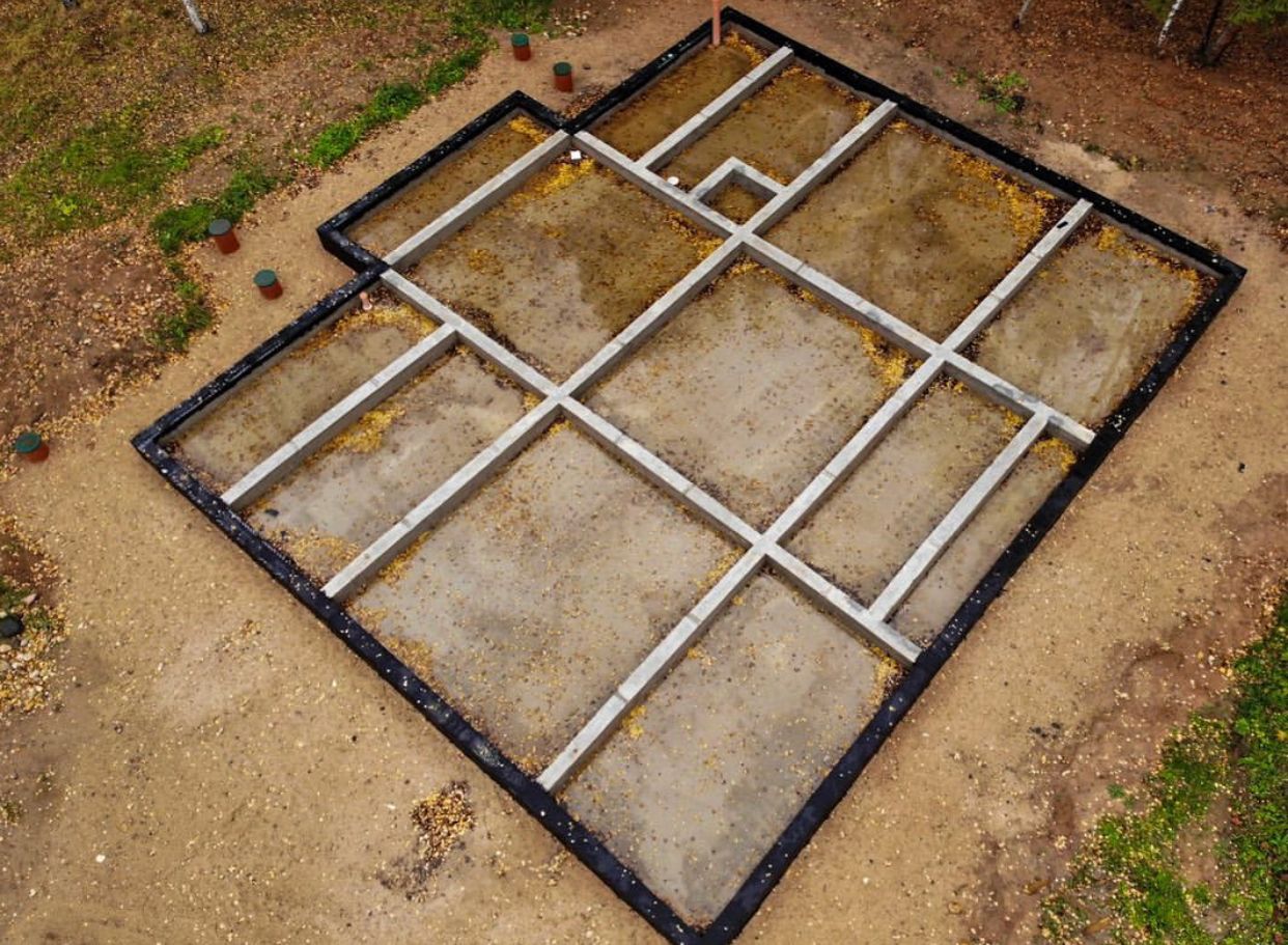 фундамент дома из бруса